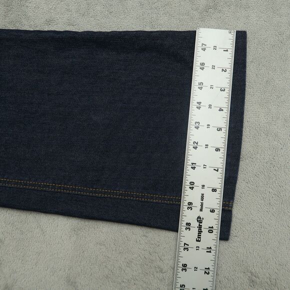 New York & Company Jeans Women's Size 8 Blue Low-Rise Flare Denim 31.5" Inseam - Picture 4 of 15